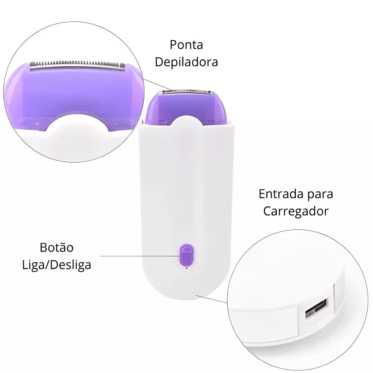 Kit 2 Laser Flex - Depilador a Laser e Aparador - Versátil, Rápido e Portátil
