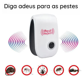 Kit 3 Repelente Eletrônico Pest Reject - Proteção Eficaz Contra Pragas e Dengue