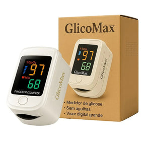 GlicoMax Medidor de Glicose a Laser e Oximetro - Portátil, Seguro e Prático